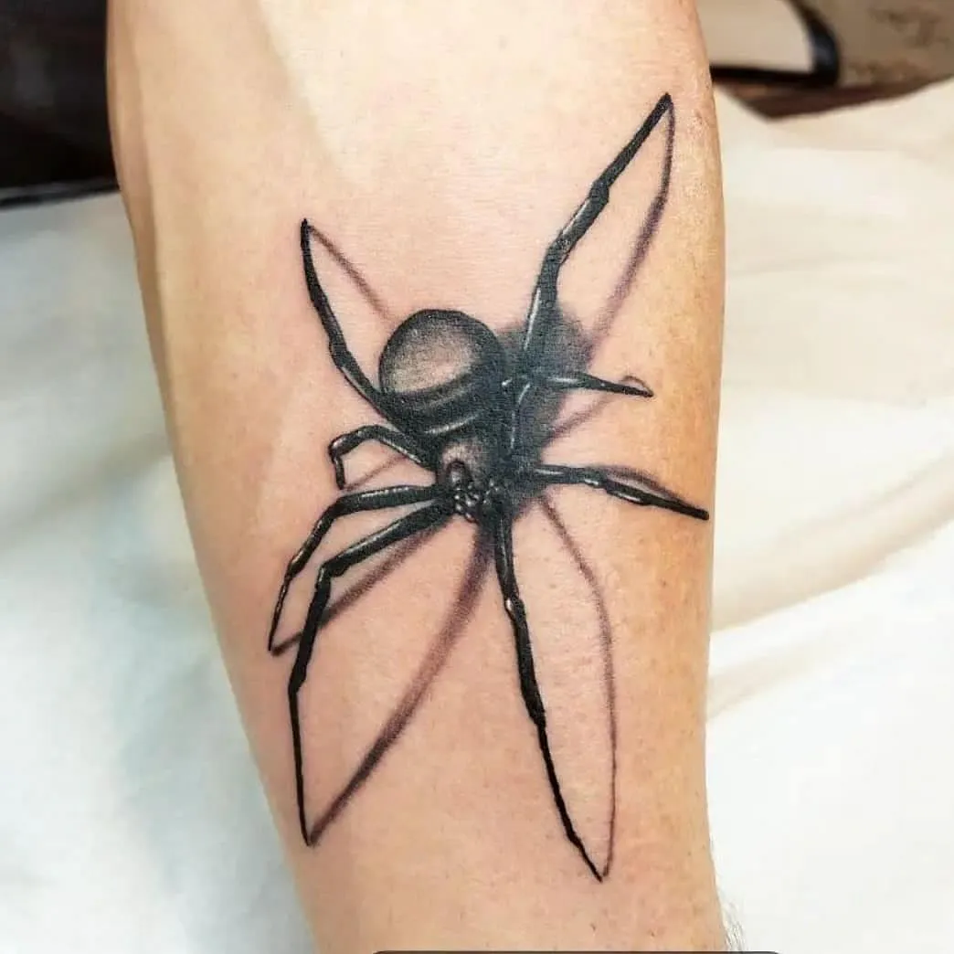 Black widow spider tattoo 28