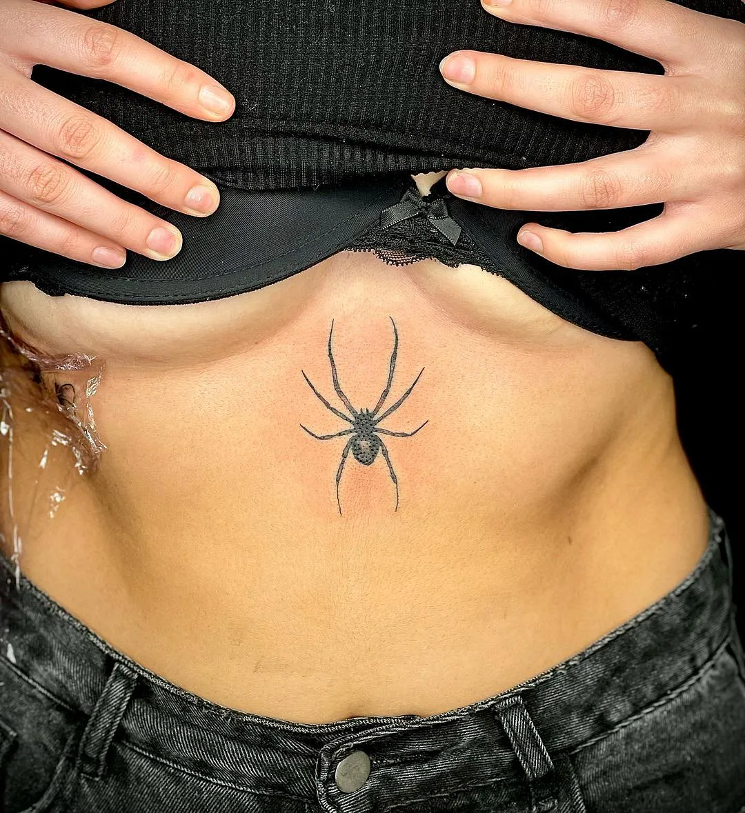 Black widow spider tattoo 20