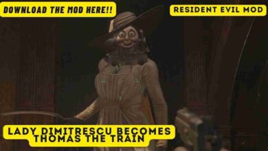 Lady Dimitrescu becomes Thomas The Train in RE village Mod 4 Lady Dimitrescu