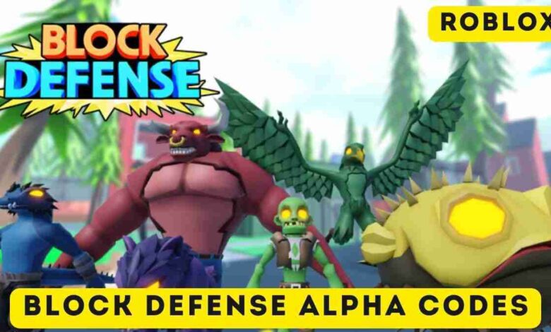 Block Defense Alpha Codes