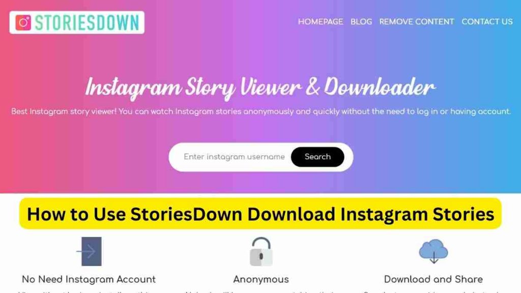 How to Use StoriesDown Download Instagram Stories