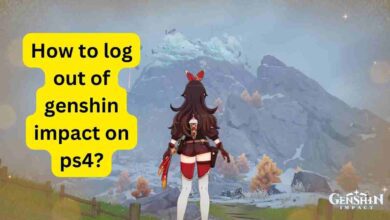 How to log out of genshin impact on ps4?