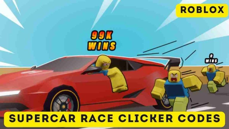 Supercar Race Clicker Codes