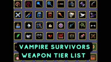 Vampire Survivors Weapon Tier List 2025 10 Vampire Survivors Weapon Tier List