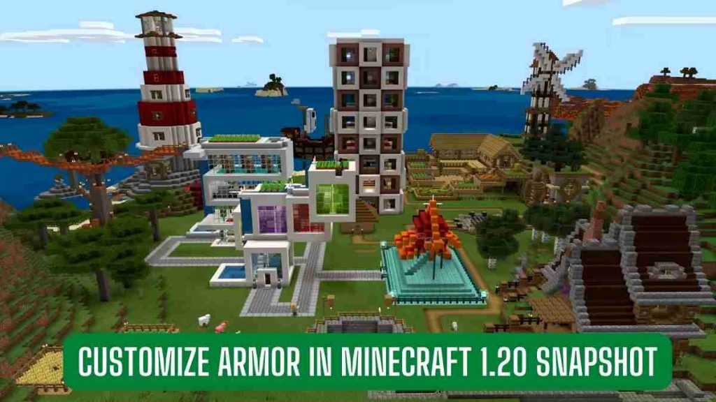 Customize armor in Minecraft 1.20 snapshot