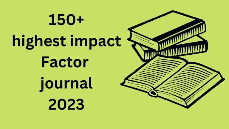 highest impact factor journal