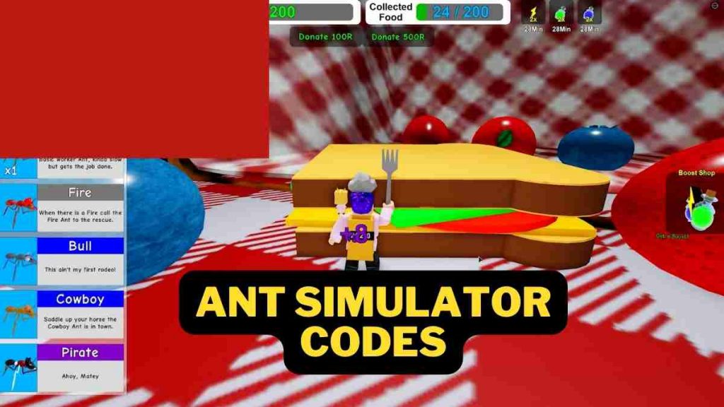 Ant Simulator cheat codes