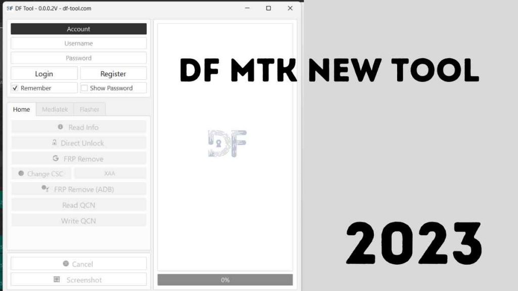 DF MTK New Tool 2023 For Latest Devices (5G  Devices)