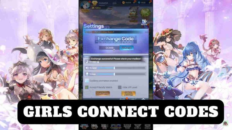 Girls Connect codes