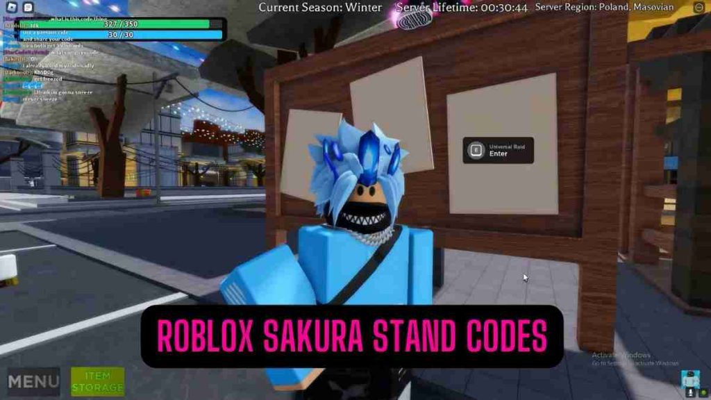 Roblox Sakura Stand Codes