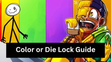Color or Die Lock Guide and Map Location