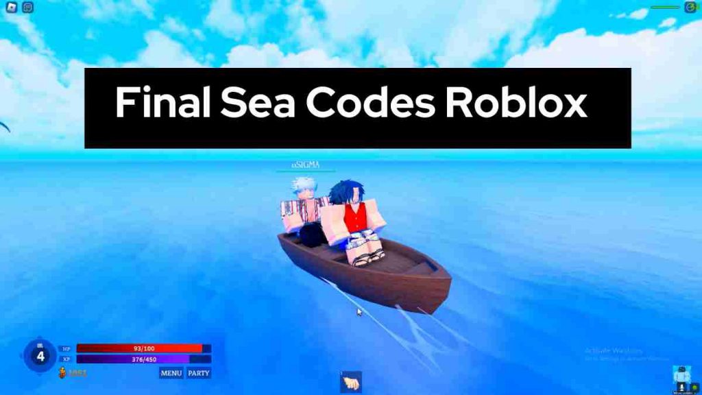 Final Sea Codes Roblox