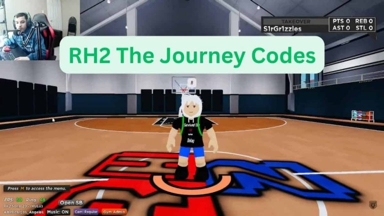 RH2 The Journey Codes