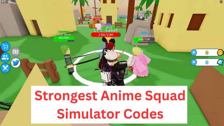 Strongest Anime Squad Simulator Codes