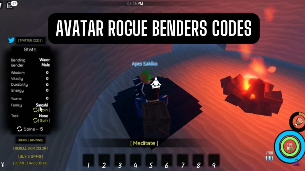 Avatar Rogue Benders codes
