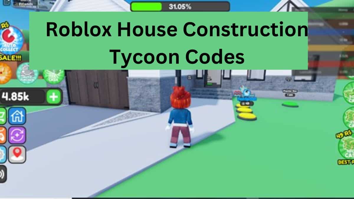 Roblox House Construction Tycoon Codes