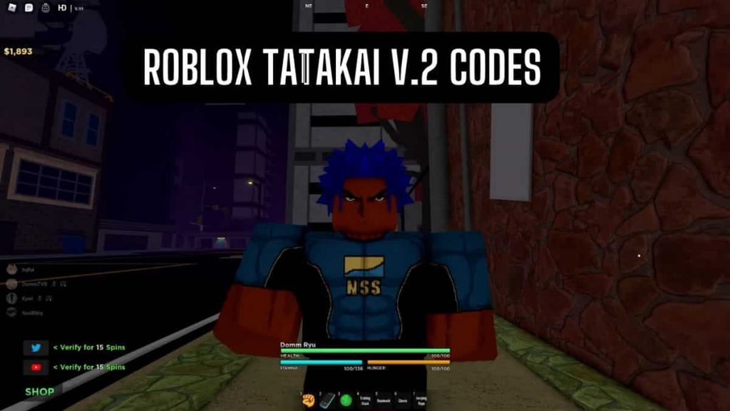 Roblox Tatakai V.2 Codes