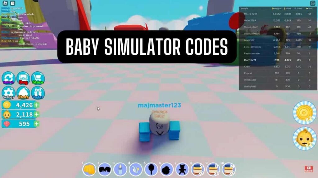 Baby Simulator codes (July 2025): New Working Codes List 1 Baby Simulator codes