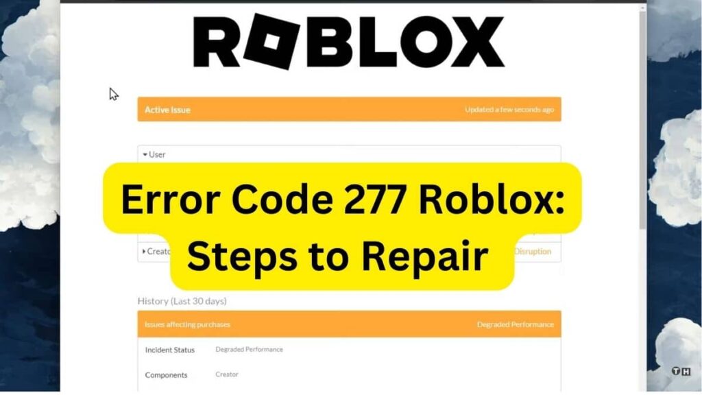 Error Code 277 Roblox