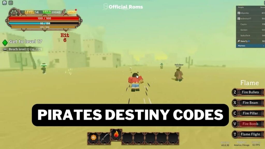 Pirates Destiny Codes