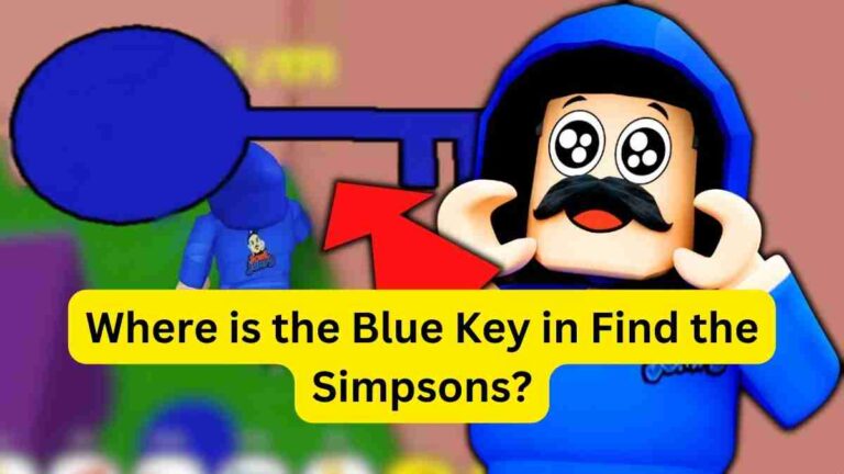 Where is the Blue Key in Find the Simpsons?
