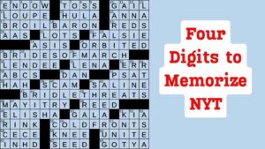 Four Digits to Memorize NYT: Crossword Clue Answer 19 Four Digits to Memorize NYT