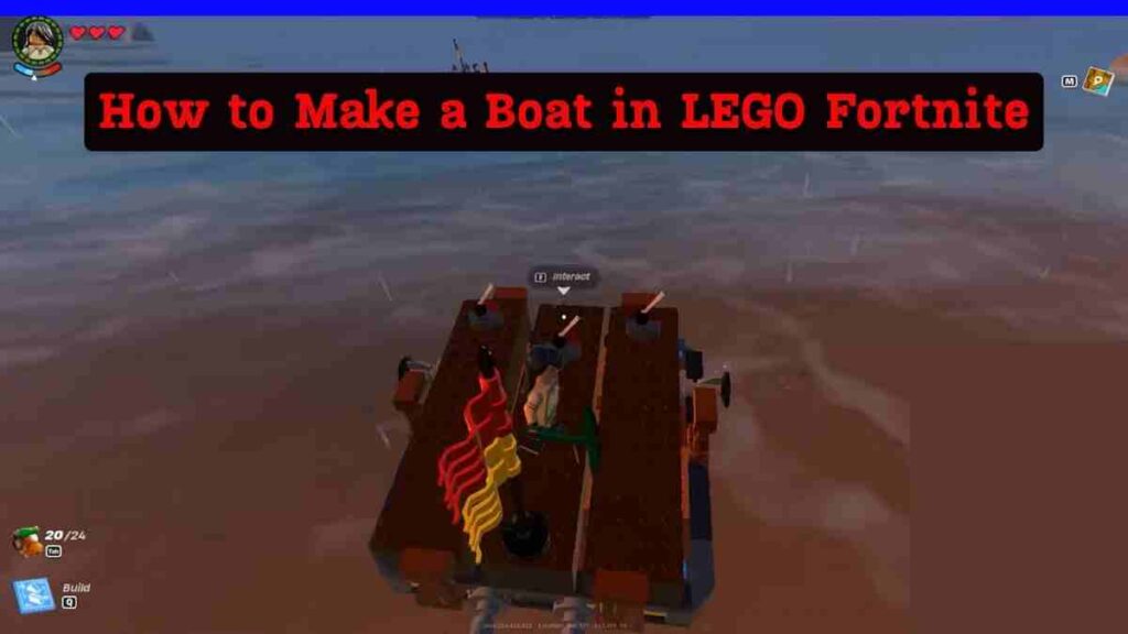 How to Make a Boat in LEGO Fortnite