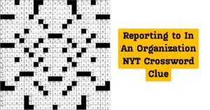 Reporting to In An Organization NYT Crossword Clue Answer 20 Four Digits To Memorize nyt