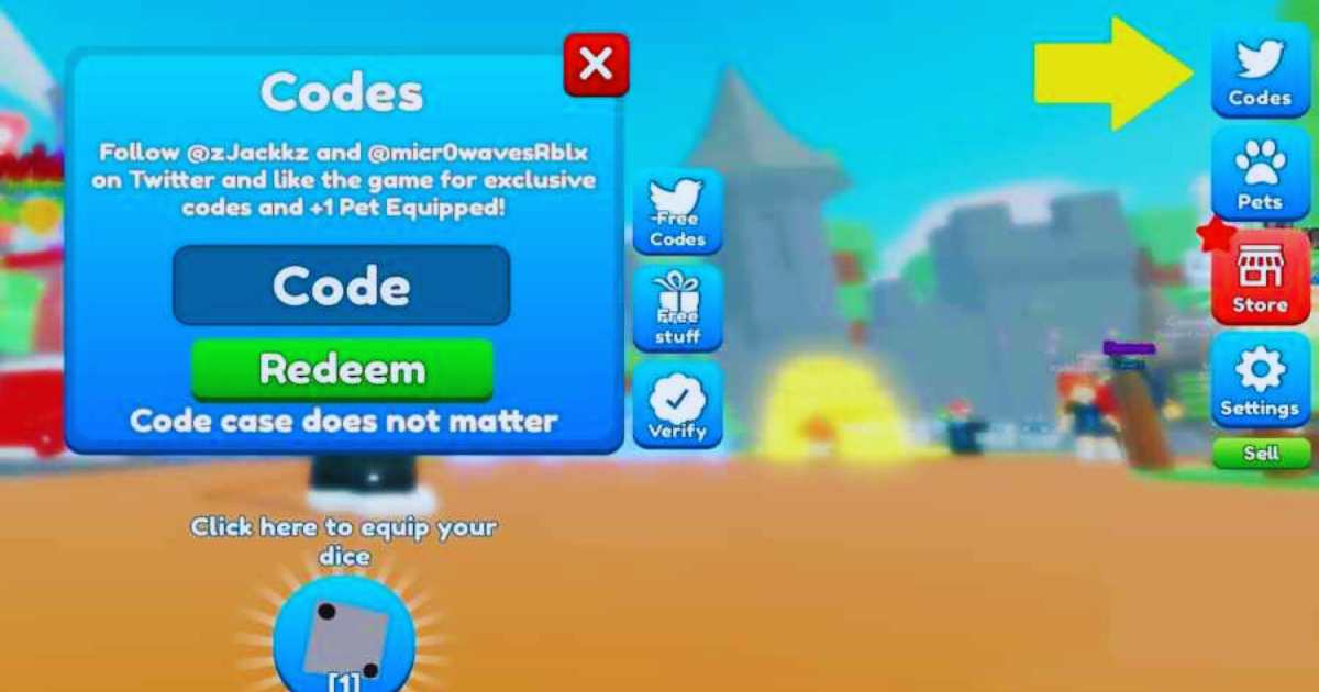 Dice Simulator Codes