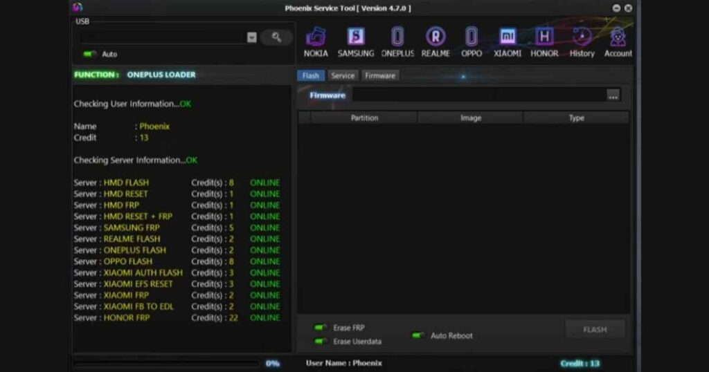Phoenix Service Tool 2025: FRP Removal for Samsung, Xioami 2 Phoenix Service Tool 4.7
