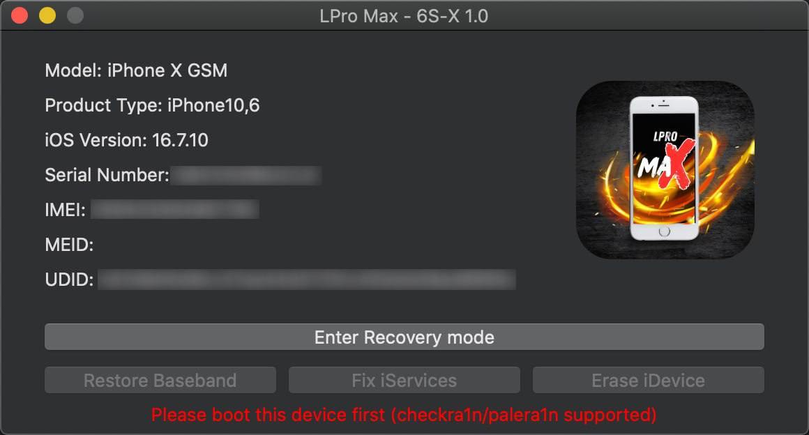 LPro MAX V1.1: iCloud Bypass Tool For Iphone 5S TO X 3 Lpro Max