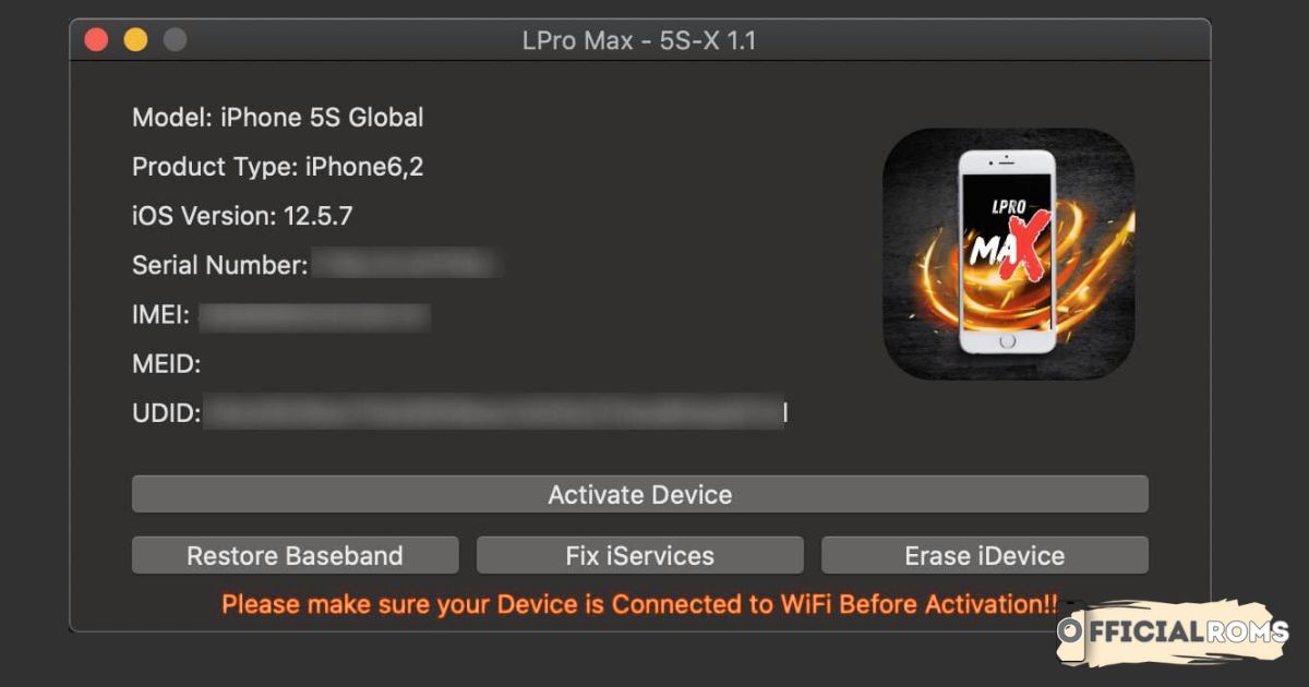LPro MAX V1.1: iCloud Bypass Tool For Iphone 5S TO X 7 LPro MAX