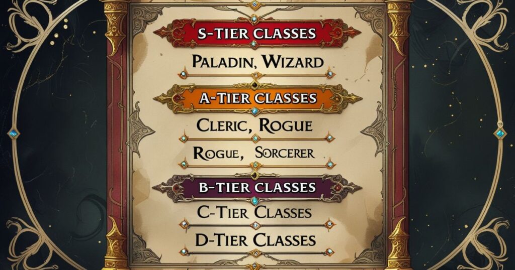 Baldur's Gate 3 Classes Tier List