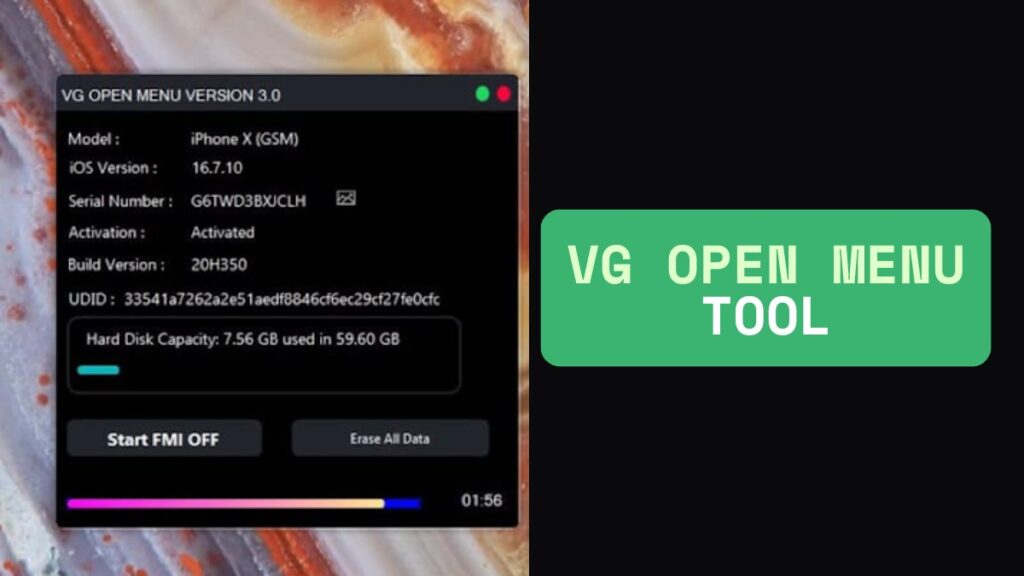VG Open Menu Tool V3.0: Free iCloud Unlock Solution (2025) 1 VG Open Menu Tool