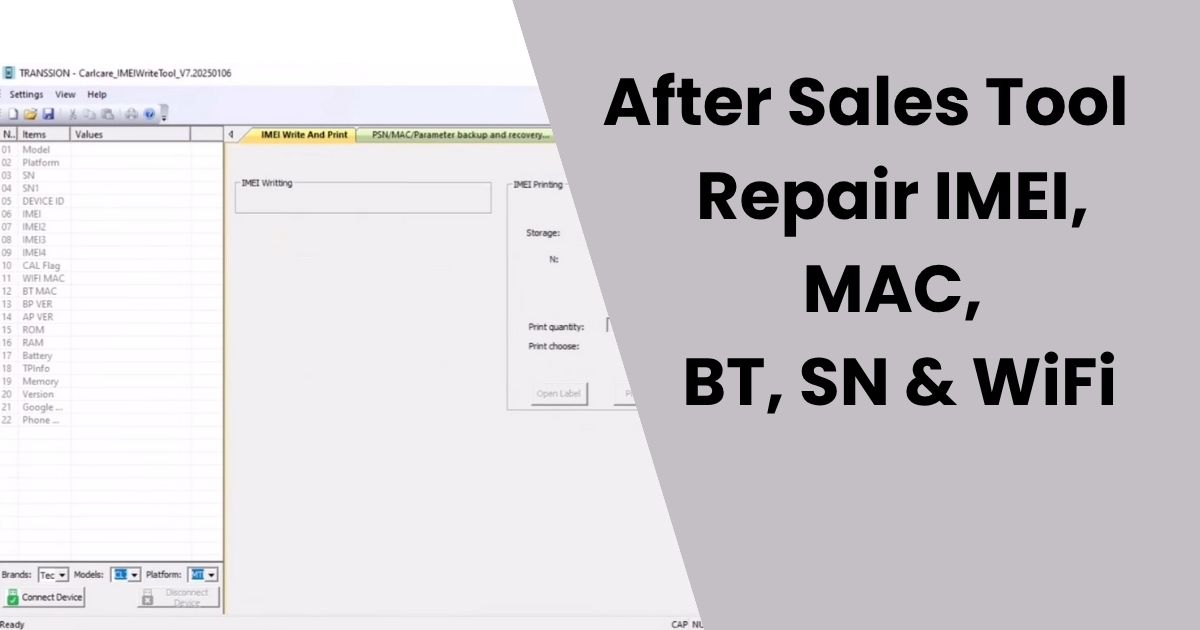 After Sales Tool 2025: Repair IMEI, MAC, BT, SN & WiFi for MTK Devices 1 After Sales Tool