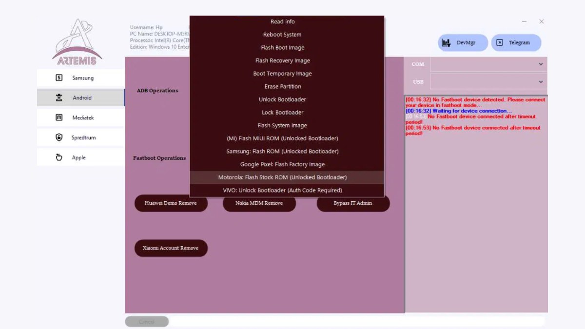 Artemis Unlock Tool v2025.06.04 – Free Network Unlock Tool 1 Artemis Unlock Tool