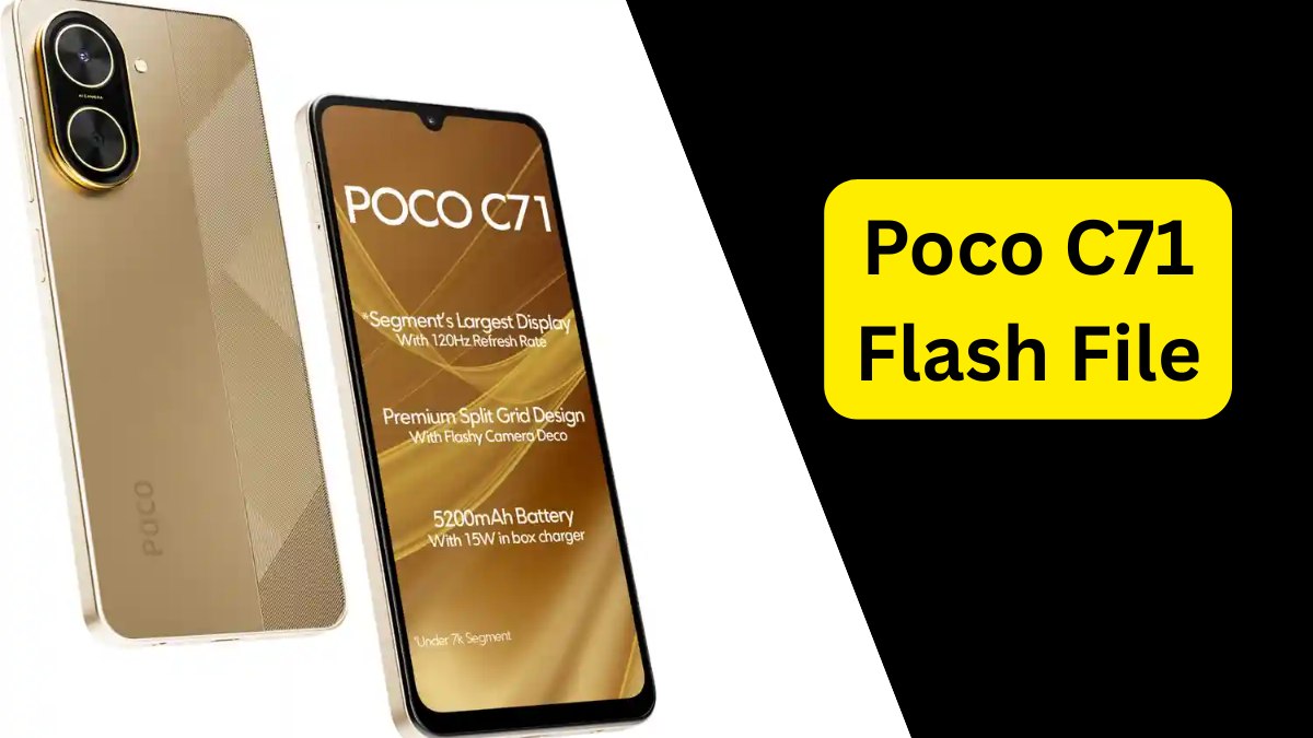 Poco C71 Flash File Download | Stock ROM 1 Poco C71 Flash File