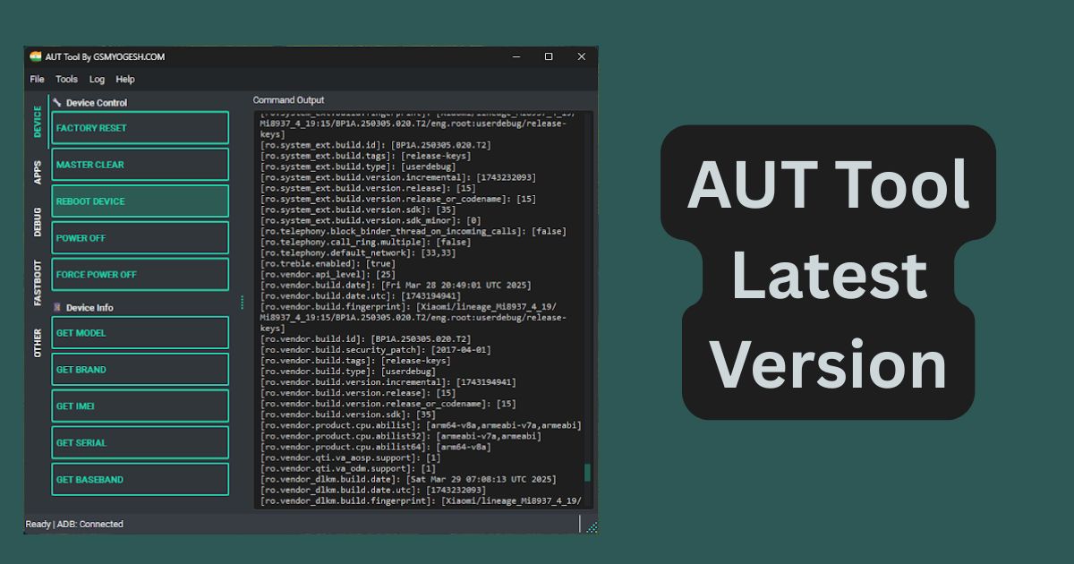 AUT Tool Latest Version Download – Format & Fastboot Tool 7 AUT Tool Latest Version