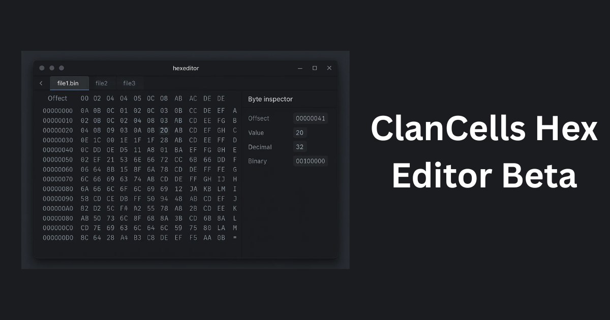 ClanCells Hex Editor Beta
