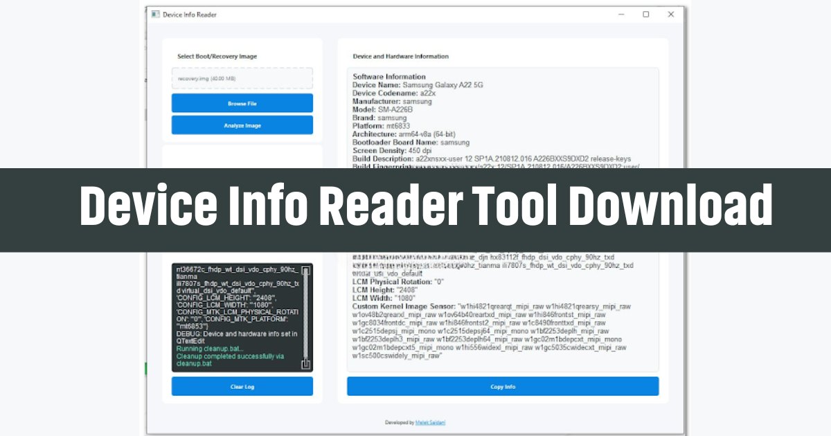 Device Info Reader Tool Download
